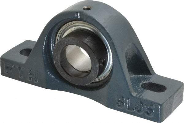 Value Collection - 5-1/2" OALBall Bearing Pillow Block - Cast Iron - Caliber Tooling