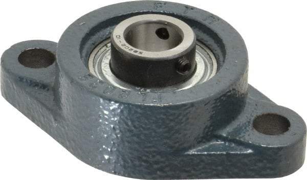 Value Collection - 3-7/8" OALBall Bearing Pillow Block - Cast Iron - Caliber Tooling