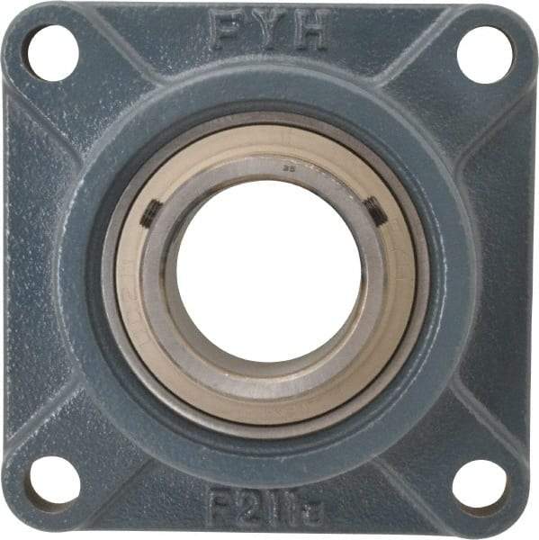 Value Collection - 6-3/8" OALBall Bearing Pillow Block - Cast Iron - Caliber Tooling