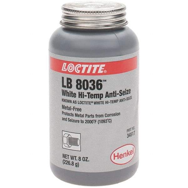 Loctite - 8 oz Brush Top High Temperature Anti-Seize Lubricant - Graphite, 2,000°F - Caliber Tooling