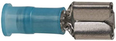 3M - 16 to 14 AWG, Nylon, Partially Insulated, Female Wire Disconnect - 1/4 Inch Wide Tab, Blue, RoHS 2011/65/EU Compliant - Caliber Tooling