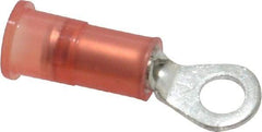 3M - 22-18 AWG Partially Insulated Crimp Connection Circular Ring Terminal - #6 Stud, Copper Contact - Caliber Tooling