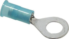 3M - 16-14 AWG Partially Insulated Crimp Connection Circular Ring Terminal - 1/4" Stud, Copper Contact - Caliber Tooling