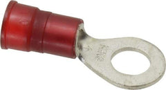 3M - 8-8 AWG Partially Insulated Crimp Connection Circular Ring Terminal - 5/16" Stud, Copper Contact - Caliber Tooling