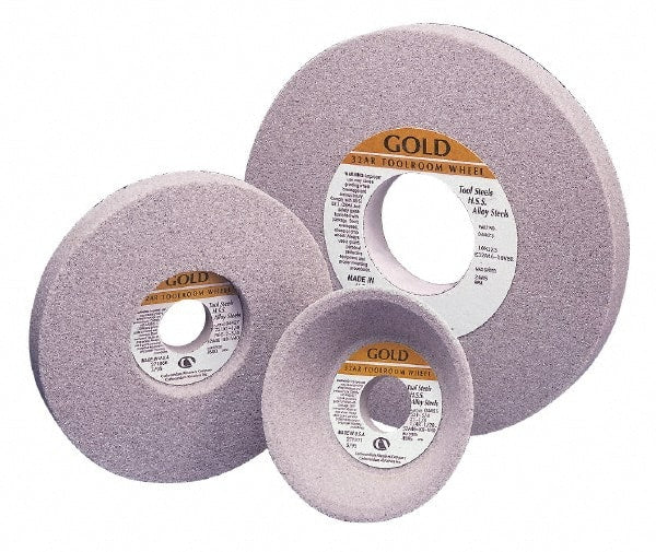 Grier Abrasives - 8" Diam x 1-1/4" Hole x 3/4" Thick, I Hardness, 46 Grit Surface Grinding Wheel - Caliber Tooling