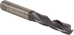 Kennametal - 11.00074mm 140° Spiral Flute Solid Carbide Screw Machine Drill Bit - Caliber Tooling