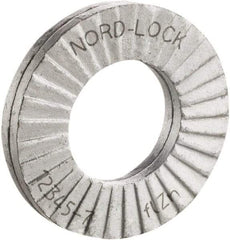 Nord-Lock - 3/4", Zinc Flake, Steel Wedge Lock Washer - Grade 2, 0.782 to 0.798" ID - Caliber Tooling