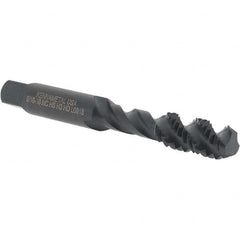 Kennametal - 5/16-18 UNC 3 Flute 3B Bottoming Spiral Flute Tap - Vanadium High Speed Steel, Oxide Finish, 2-23/32" OAL, Right Hand Flute, Right Hand Thread, H3 - Caliber Tooling