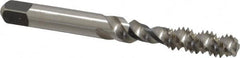 Kennametal - 1/4-20 UNC 3 Flute 3B Bottoming Spiral Flute Tap - Vanadium High Speed Steel, Bright Finish, 2-1/2" OAL, Right Hand Flute, Right Hand Thread, H3 - Caliber Tooling