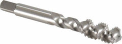 Kennametal - 7/16-14 UNC 3 Flute Bottoming Spiral Flute Tap - Vanadium High Speed Steel, Bright Finish, 3.16" OAL, Right Hand Flute, Right Hand Thread, H3 - Caliber Tooling