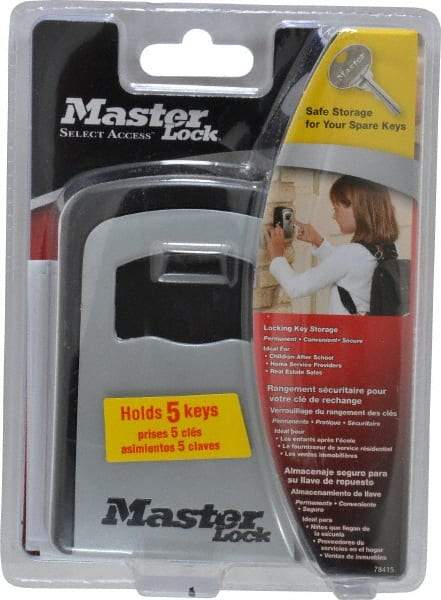 Master Lock - 3-3/8" Wide x 4-5/8" Overall Height, Set-Your-Own Combination, Wall Mount Key Safe - Zinc Lock Body Finish - Caliber Tooling