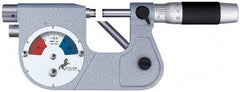 TESA Brown & Sharpe - 1 to 2 Inch Range, 0.0001 Inch Graduation, Friction and Locknut Thimble, Mechanical Indicating Micrometer - Accurate to 0.0001 Inch, Carbide-Tipped Measuring Face, Includes Plastic Case - Caliber Tooling