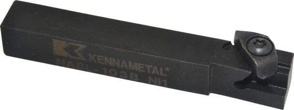 Kennametal - Internal/External Thread, Left Hand Cut, 5/8" Shank Width x 5/8" Shank Height Indexable Threading Toolholder - 4-1/2" OAL, N.3L Insert Compatibility, NAS Toolholder, Series Top Notch - Caliber Tooling