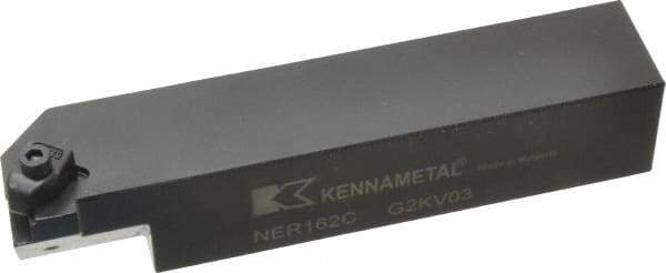 Kennametal - Internal/External Thread, Right Hand Cut, 1" Shank Width x 1" Shank Height Indexable Threading Toolholder - 5" OAL, N.2L Insert Compatibility, NE Toolholder, Series Top Notch - Caliber Tooling