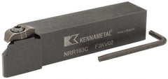 Kennametal - Internal/External Thread, Right Hand Cut, 1" Shank Width x 1" Shank Height Indexable Threading Toolholder - 5" OAL, NU 3125L Insert Compatibility, NR Toolholder, Series Top Notch - Caliber Tooling