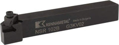 Kennametal - External Thread, Right Hand Cut, 5/8" Shank Width x 5/8" Shank Height Indexable Threading Toolholder - 4-1/2" OAL, N.2R Insert Compatibility, NS Toolholder, Series Top Notch - Caliber Tooling