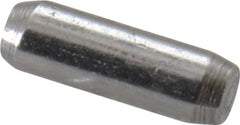 Made in USA - 1/16" Diam x 1/8" Pin Length 416 Stainless Steel Precision Dowel Pin - Passivated Finish, C 36-42 Hardness, 2 Beveled End - Caliber Tooling