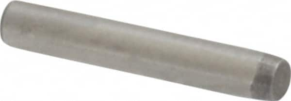 Made in USA - 1/16" Diam x 3/8" Pin Length 416 Stainless Steel Precision Dowel Pin - Passivated Finish, C 36-42 Hardness, 2 Beveled End - Caliber Tooling