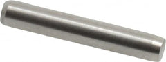 Made in USA - 3/32" Diam x 9/16" Pin Length 416 Stainless Steel Precision Dowel Pin - Passivated Finish, C 36-42 Hardness, 2 Beveled End - Caliber Tooling