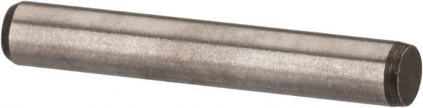 Made in USA - 3/32" Diam x 5/8" Pin Length 416 Stainless Steel Precision Dowel Pin - Passivated Finish, C 36-42 Hardness, 2 Beveled End - Caliber Tooling