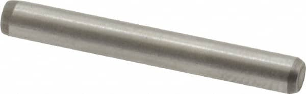 Made in USA - 1/8" Diam x 1" Pin Length 416 Stainless Steel Precision Dowel Pin - Passivated Finish, C 36-42 Hardness, 2 Beveled End - Caliber Tooling