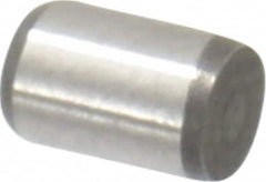 Made in USA - 1/8" Diam x 3/16" Pin Length 416 Stainless Steel Precision Dowel Pin - Passivated Finish, C 36-42 Hardness, 2 Beveled End - Caliber Tooling