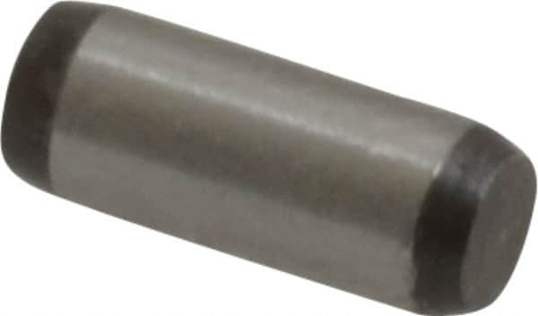 Made in USA - 1/8" Diam x 5/16" Pin Length 416 Stainless Steel Precision Dowel Pin - Passivated Finish, C 36-42 Hardness, 2 Beveled End - Caliber Tooling