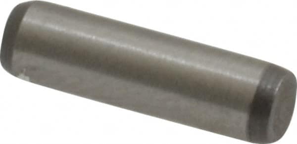 Made in USA - 1/8" Diam x 7/16" Pin Length 416 Stainless Steel Precision Dowel Pin - Passivated Finish, C 36-42 Hardness, 2 Beveled End - Caliber Tooling