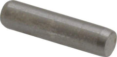 Made in USA - 1/8" Diam x 1/2" Pin Length 416 Stainless Steel Precision Dowel Pin - Passivated Finish, C 36-42 Hardness, 2 Beveled End - Caliber Tooling