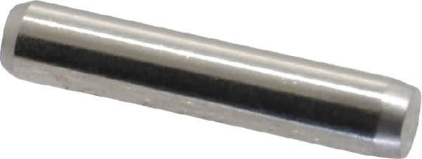 Made in USA - 1/8" Diam x 5/8" Pin Length 416 Stainless Steel Precision Dowel Pin - Passivated Finish, C 36-42 Hardness, 2 Beveled End - Caliber Tooling