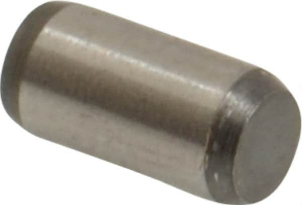 Made in USA - 5/32" Diam x 5/16" Pin Length 416 Stainless Steel Precision Dowel Pin - Passivated Finish, C 36-42 Hardness, 2 Beveled End - Caliber Tooling