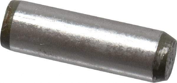 Made in USA - 5/32" Diam x 1/2" Pin Length 416 Stainless Steel Precision Dowel Pin - Passivated Finish, C 36-42 Hardness, 2 Beveled End - Caliber Tooling