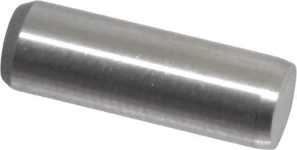 Made in USA - 3/16" Diam x 9/16" Pin Length 416 Stainless Steel Precision Dowel Pin - Passivated Finish, C 36-42 Hardness, 2 Beveled End - Caliber Tooling