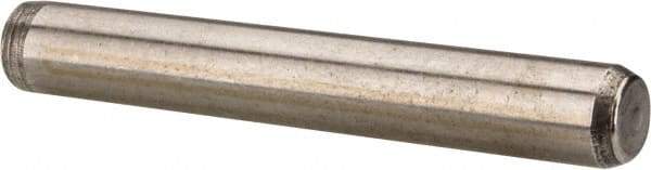 Made in USA - 1/4" Diam x 1-3/4" Pin Length 416 Stainless Steel Precision Dowel Pin - Passivated Finish, C 36-42 Hardness, 2 Beveled End - Caliber Tooling