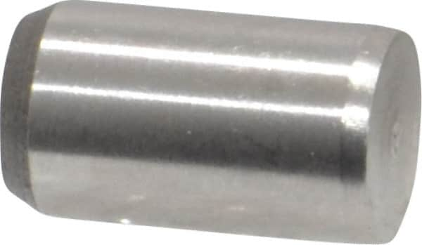 Made in USA - 1/4" Diam x 7/16" Pin Length 416 Stainless Steel Precision Dowel Pin - Passivated Finish, C 36-42 Hardness, 2 Beveled End - Caliber Tooling