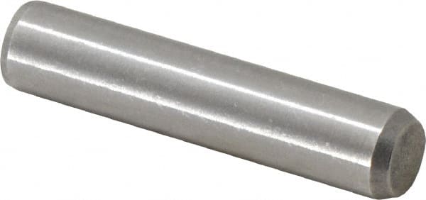 Made in USA - 3/8" Diam x 1-3/4" Pin Length 416 Stainless Steel Precision Dowel Pin - Passivated Finish, C 36-42 Hardness, 2 Beveled End - Caliber Tooling