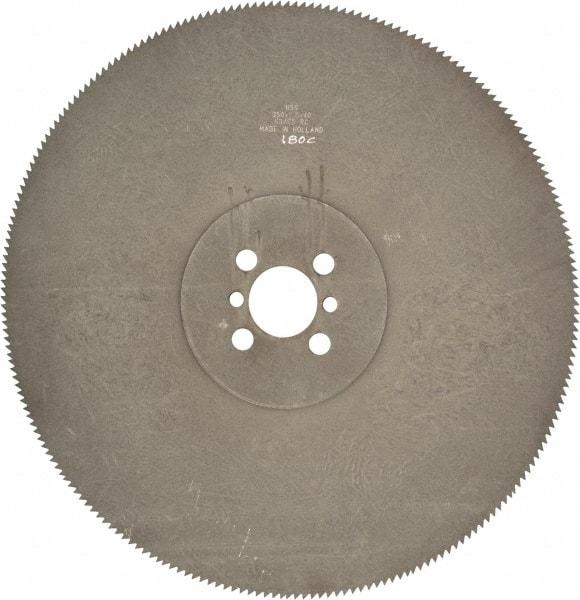 Kinkelder Saw - 350mm Blade Diam, 180 Teeth, High Speed Steel Cold Saw Blade - 40mm Arbor Hole Diam, 2.5mm Blade Thickness - Caliber Tooling