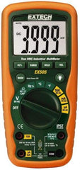 Extech - EX505, CAT IV, 1,000 VAC/VDC, Digital True RMS Multimeter - 40 mOhm, Measures Voltage, Capacitance, Current, Frequency, Resistance, Temperature - Caliber Tooling