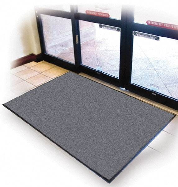 PRO-SAFE - 10 Ft. Long x 3 Ft. Wide, Poly Blended Carpet Surface, Cut Pile Entrance Matting - 3/8 Inch Thick, Indoor, Medium Traffic, Vinyl, Blue - Caliber Tooling