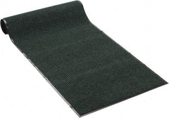 PRO-SAFE - 10 Ft. Long x 3 Ft. Wide, Poly Blended Carpet Surface, Ribbed Entrance Matting - 5/16 Inch Thick, Indoor, Medium Traffic, Vinyl, Green - Caliber Tooling