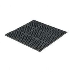 PRO-SAFE - 3' Long x 3' Wide x 5/8" Thick, Anti-Fatigue Modular Matting Tiles - Black, For Dry & Wet Areas, Series Pro-Safe - Caliber Tooling