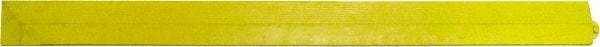 PRO-SAFE - 3.25' Long x 0.25' Wide, Anti-Fatigue Modular Matting Ramp Edge - Female, Yellow, For Dry & Wet Areas - Caliber Tooling