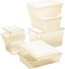 Rubbermaid - Rectangular, White Polyethylene Food Tote Box - 12" High x 18" Wide x 26" Long, with Snap-On Lid - Caliber Tooling