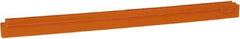 Vikan - 24" Rubber Blade Squeegee Refill - Double Edge, Orange, Plastic Holder - Caliber Tooling