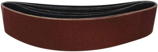 Tru-Maxx - 6" Wide x 79" OAL, 80 Grit, Aluminum Oxide Abrasive Belt - Aluminum Oxide, Medium, Coated, X Weighted Cloth Backing, Dry - Caliber Tooling