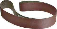 Tru-Maxx - 3" Wide x 79" OAL, 80 Grit, Aluminum Oxide Abrasive Belt - Aluminum Oxide, Medium, Coated, X Weighted Cloth Backing, Dry - Caliber Tooling