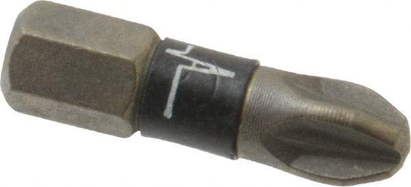 Wera - PZ.3 Posidriv Screwdriver Bit - 1/4" Hex Drive, 1" OAL - Caliber Tooling