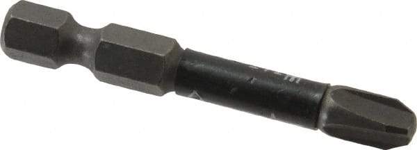 Wera - #3 Phillips Screwdriver Bit - 1/4" Hex Drive, 2" OAL - Caliber Tooling