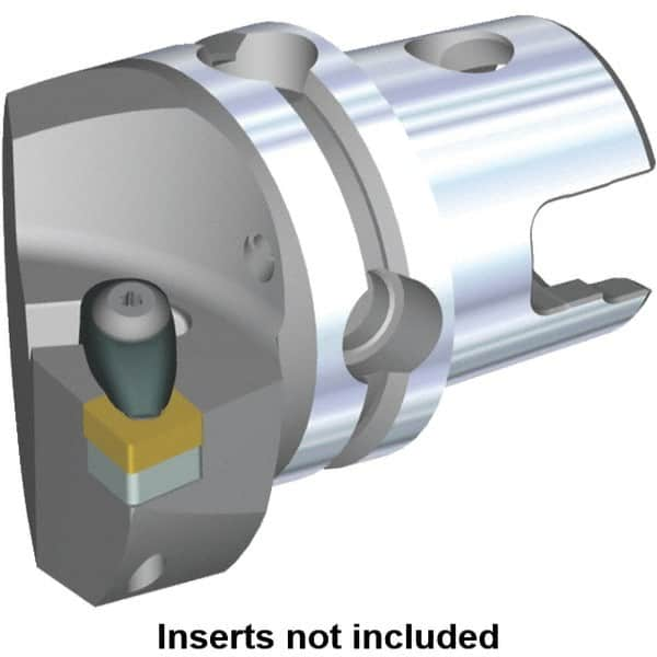 Kennametal - Left Hand Cut, Size KM40, CN.. Insert Compatiblity, Internal or External Modular Turning & Profiling Cutting Unit Head - 27mm Ctr to Cutting Edge, 45mm Head Length, Through Coolant, Series Kenclamp - Caliber Tooling