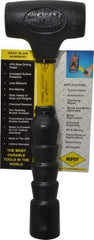 NUPLA - 1 Lb Head 1-5/8" Face Nonmarring Hammer - 11" OAL, Fiberglass Handle - Caliber Tooling